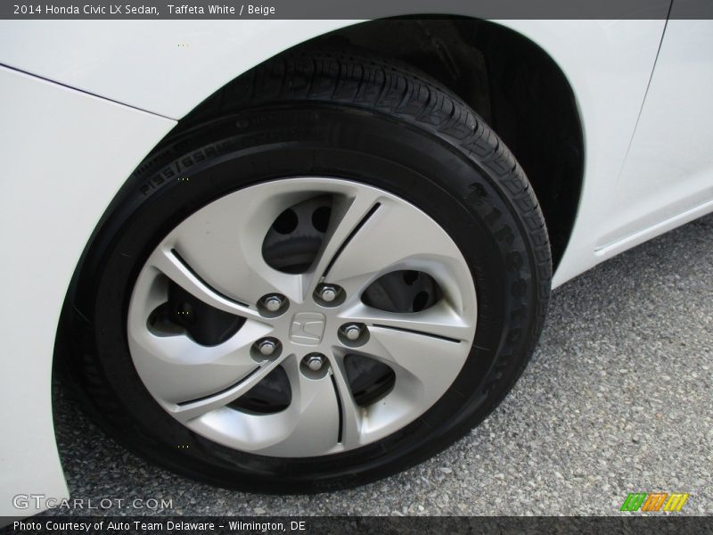 Taffeta White / Beige 2014 Honda Civic LX Sedan