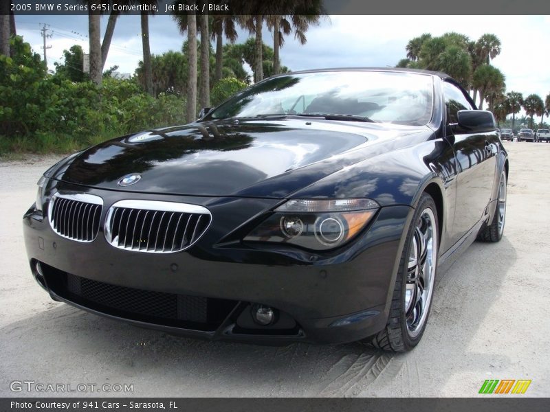 Jet Black / Black 2005 BMW 6 Series 645i Convertible