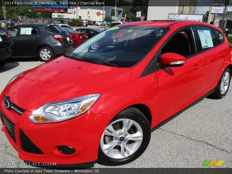 Race Red / Charcoal Black 2014 Ford Focus SE Hatchback