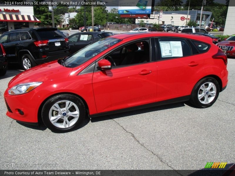 Race Red / Charcoal Black 2014 Ford Focus SE Hatchback