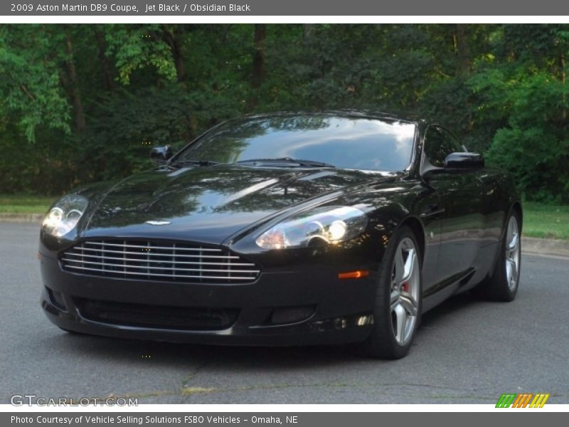 Jet Black / Obsidian Black 2009 Aston Martin DB9 Coupe