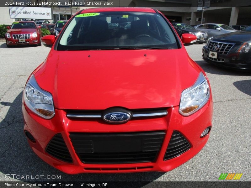 Race Red / Charcoal Black 2014 Ford Focus SE Hatchback