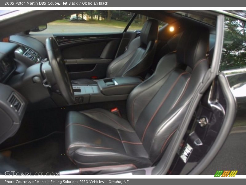 Jet Black / Obsidian Black 2009 Aston Martin DB9 Coupe