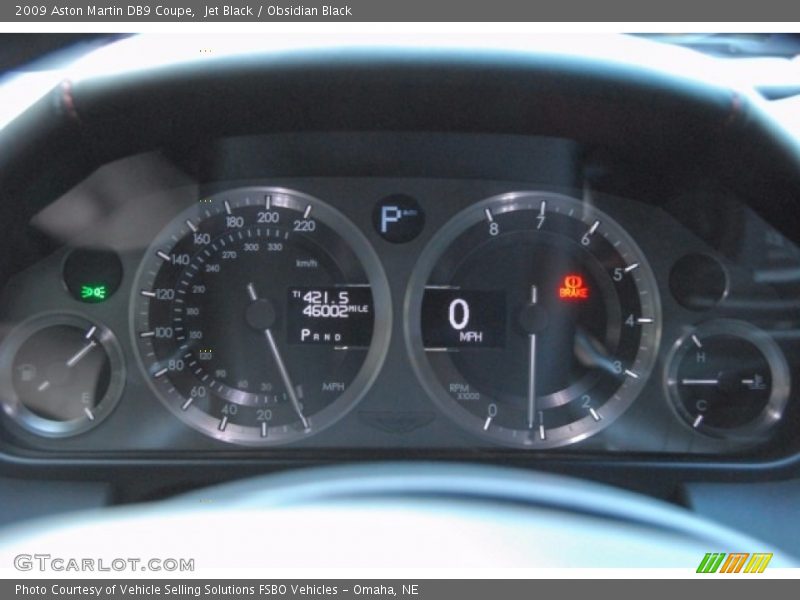 Jet Black / Obsidian Black 2009 Aston Martin DB9 Coupe
