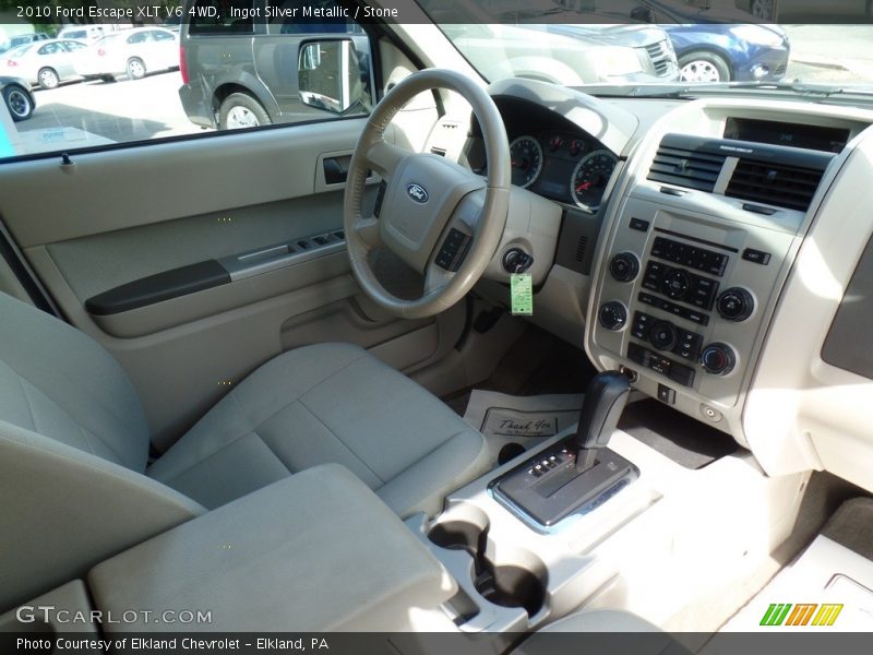 Ingot Silver Metallic / Stone 2010 Ford Escape XLT V6 4WD