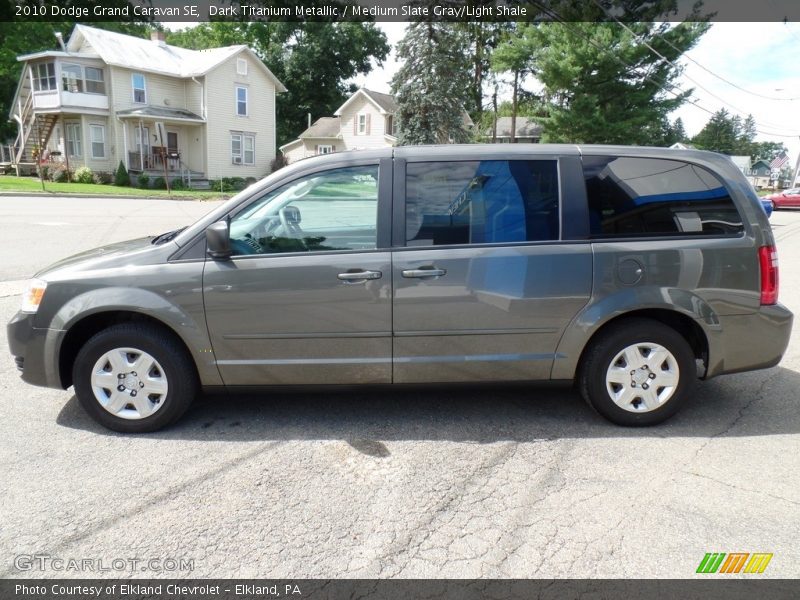 Dark Titanium Metallic / Medium Slate Gray/Light Shale 2010 Dodge Grand Caravan SE