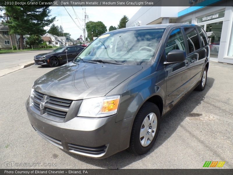 Dark Titanium Metallic / Medium Slate Gray/Light Shale 2010 Dodge Grand Caravan SE