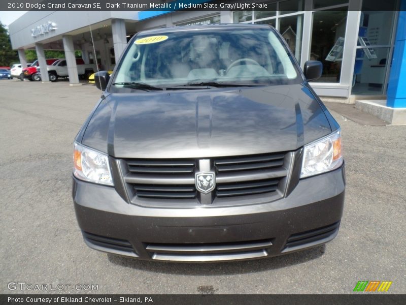 Dark Titanium Metallic / Medium Slate Gray/Light Shale 2010 Dodge Grand Caravan SE