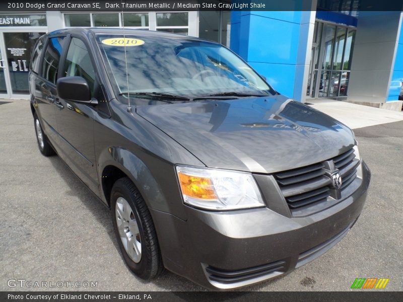 Dark Titanium Metallic / Medium Slate Gray/Light Shale 2010 Dodge Grand Caravan SE
