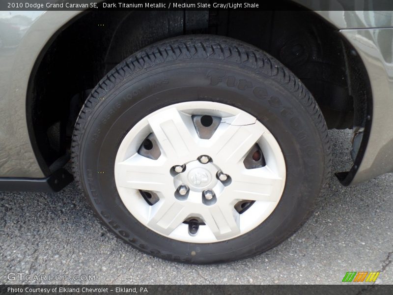 Dark Titanium Metallic / Medium Slate Gray/Light Shale 2010 Dodge Grand Caravan SE