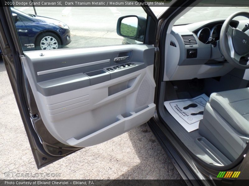Dark Titanium Metallic / Medium Slate Gray/Light Shale 2010 Dodge Grand Caravan SE