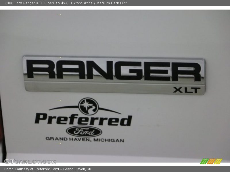 Oxford White / Medium Dark Flint 2008 Ford Ranger XLT SuperCab 4x4