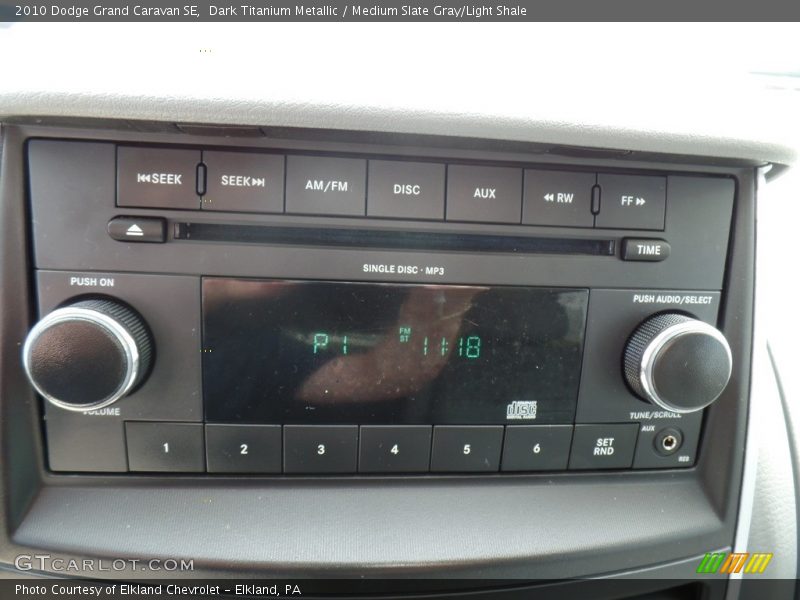 Dark Titanium Metallic / Medium Slate Gray/Light Shale 2010 Dodge Grand Caravan SE