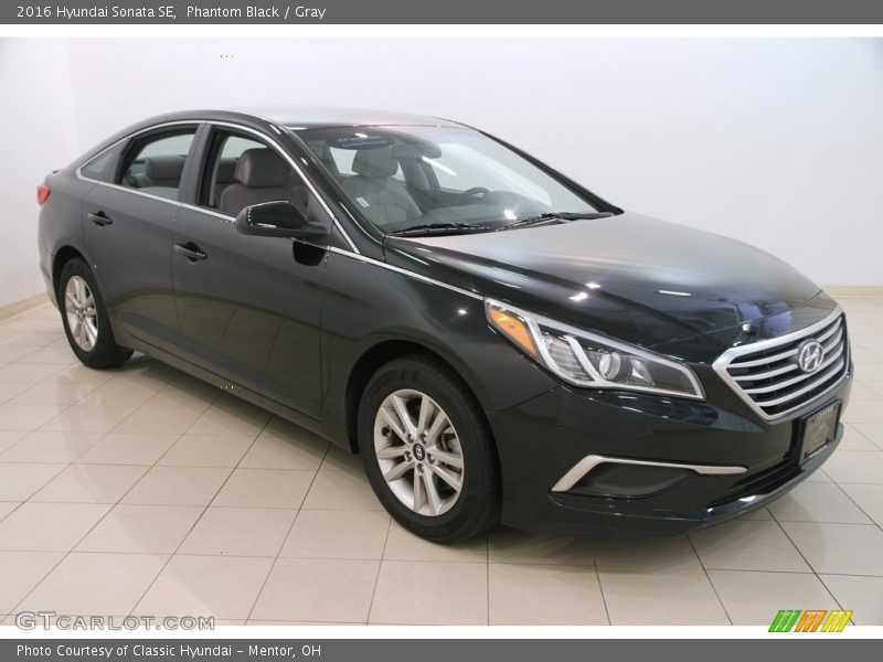 Phantom Black / Gray 2016 Hyundai Sonata SE