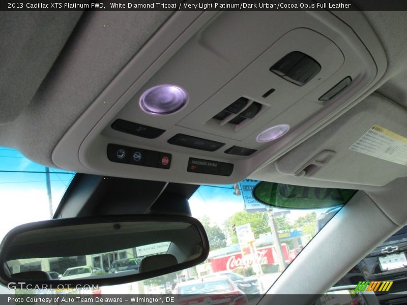 White Diamond Tricoat / Very Light Platinum/Dark Urban/Cocoa Opus Full Leather 2013 Cadillac XTS Platinum FWD