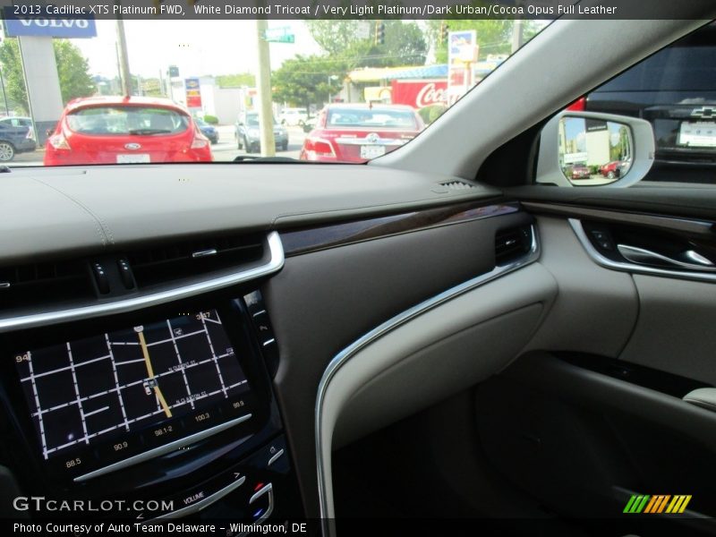 White Diamond Tricoat / Very Light Platinum/Dark Urban/Cocoa Opus Full Leather 2013 Cadillac XTS Platinum FWD