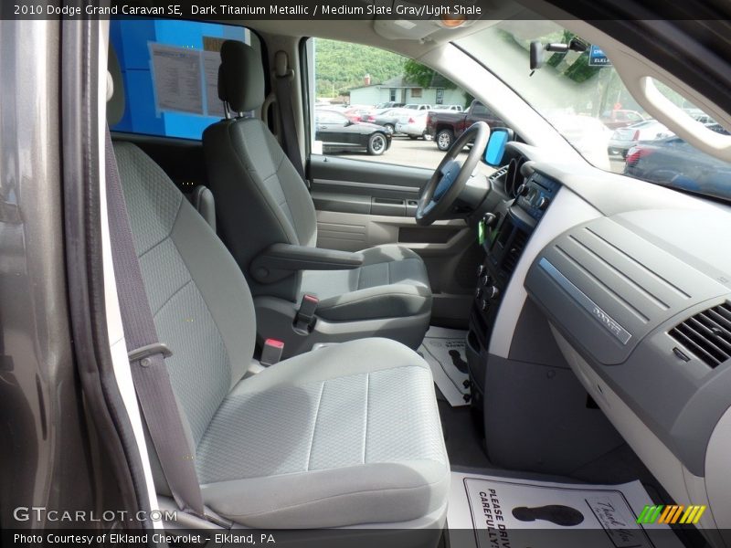 Dark Titanium Metallic / Medium Slate Gray/Light Shale 2010 Dodge Grand Caravan SE