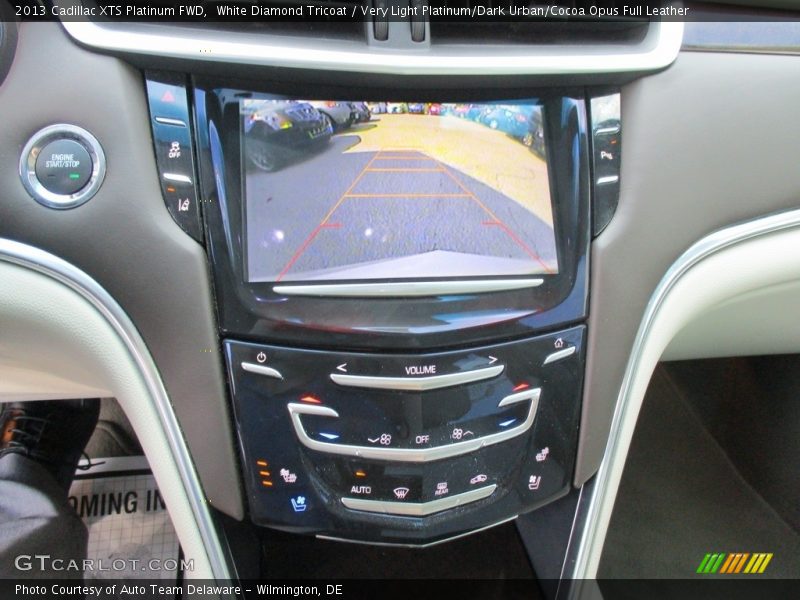 White Diamond Tricoat / Very Light Platinum/Dark Urban/Cocoa Opus Full Leather 2013 Cadillac XTS Platinum FWD