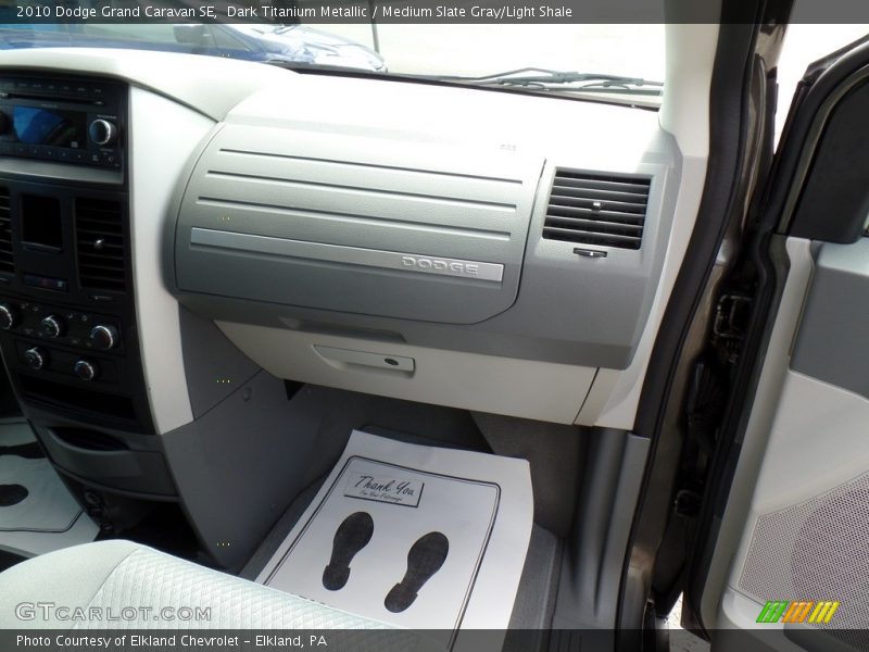 Dark Titanium Metallic / Medium Slate Gray/Light Shale 2010 Dodge Grand Caravan SE