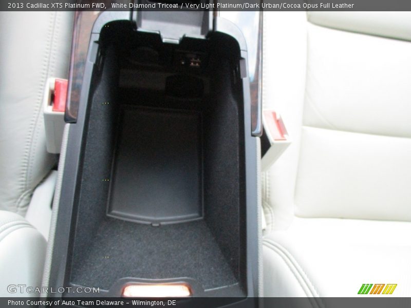 White Diamond Tricoat / Very Light Platinum/Dark Urban/Cocoa Opus Full Leather 2013 Cadillac XTS Platinum FWD
