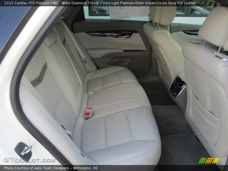 White Diamond Tricoat / Very Light Platinum/Dark Urban/Cocoa Opus Full Leather 2013 Cadillac XTS Platinum FWD