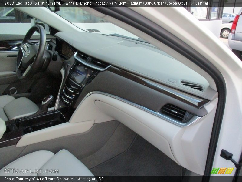 White Diamond Tricoat / Very Light Platinum/Dark Urban/Cocoa Opus Full Leather 2013 Cadillac XTS Platinum FWD