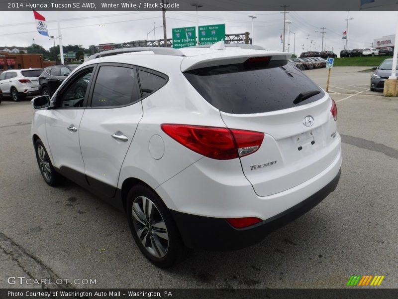Winter White / Black Saddle 2014 Hyundai Tucson SE AWD
