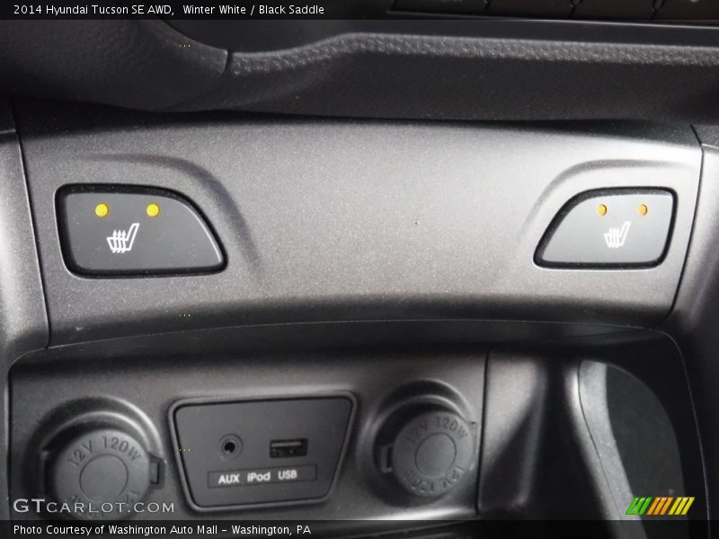 Winter White / Black Saddle 2014 Hyundai Tucson SE AWD