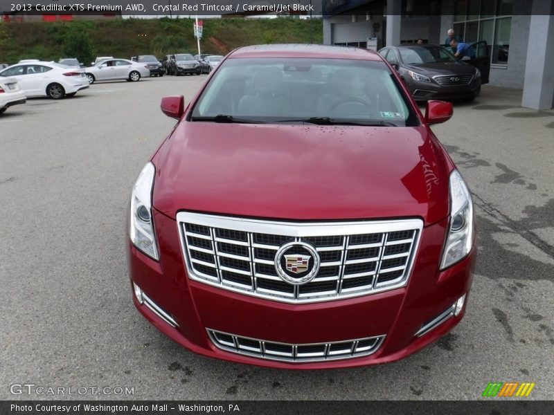 Crystal Red Tintcoat / Caramel/Jet Black 2013 Cadillac XTS Premium AWD