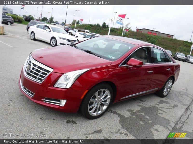 Crystal Red Tintcoat / Caramel/Jet Black 2013 Cadillac XTS Premium AWD