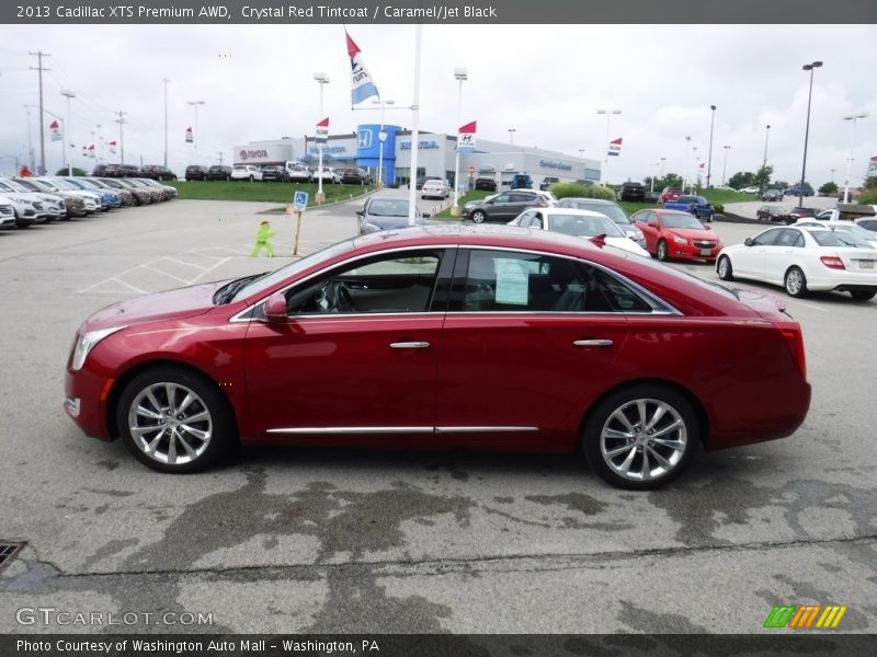 Crystal Red Tintcoat / Caramel/Jet Black 2013 Cadillac XTS Premium AWD