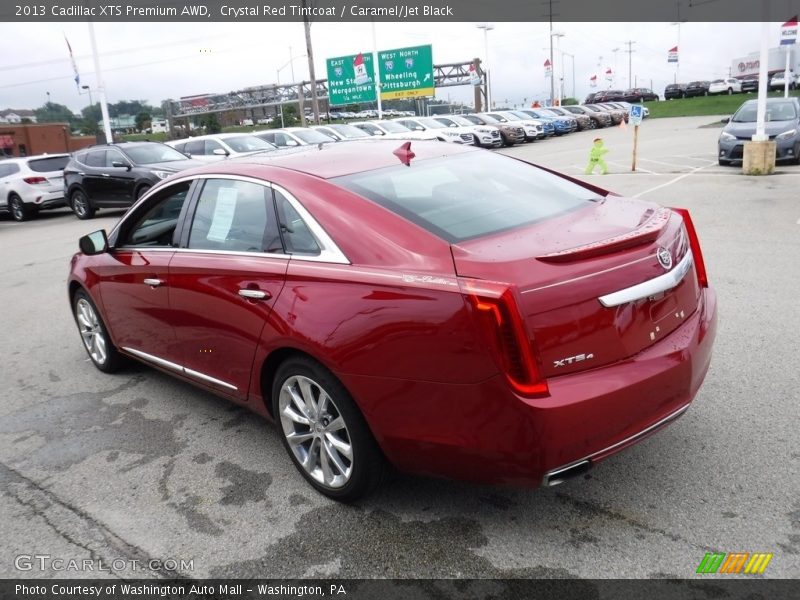 Crystal Red Tintcoat / Caramel/Jet Black 2013 Cadillac XTS Premium AWD