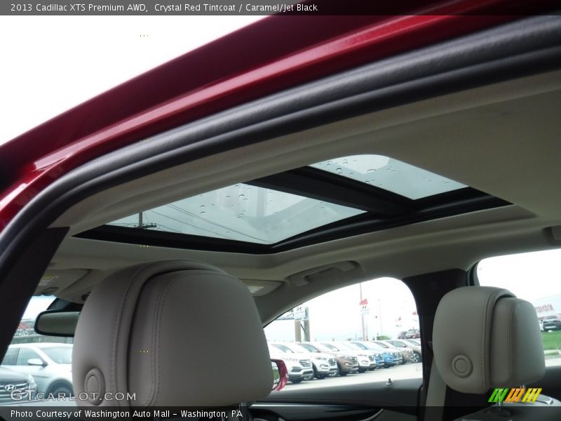 Crystal Red Tintcoat / Caramel/Jet Black 2013 Cadillac XTS Premium AWD