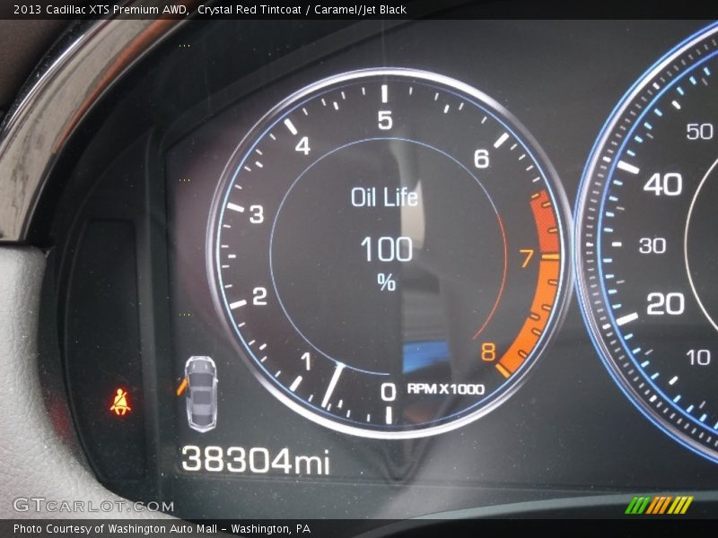 Crystal Red Tintcoat / Caramel/Jet Black 2013 Cadillac XTS Premium AWD