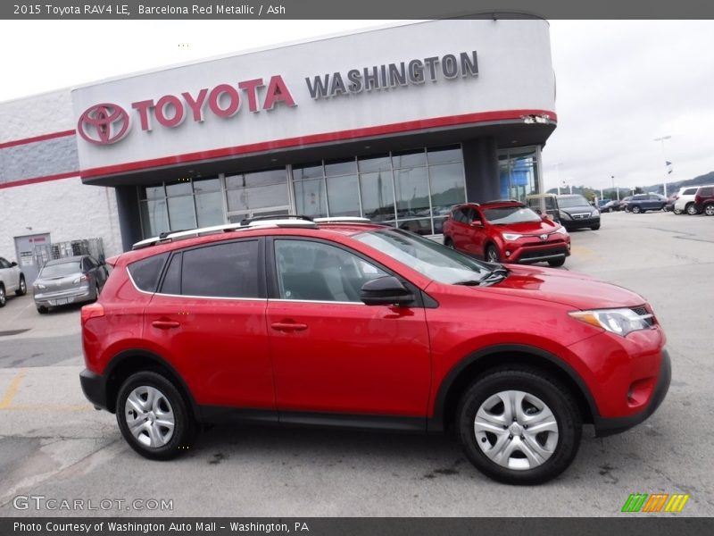 Barcelona Red Metallic / Ash 2015 Toyota RAV4 LE