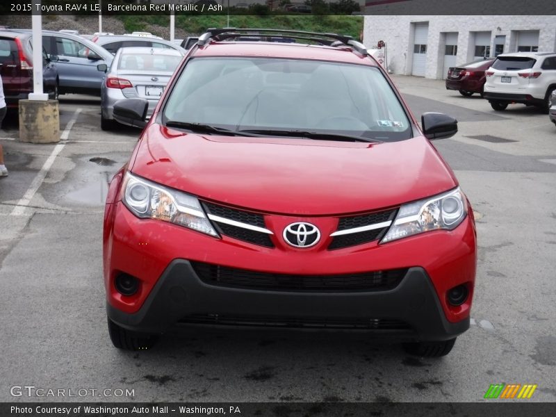 Barcelona Red Metallic / Ash 2015 Toyota RAV4 LE