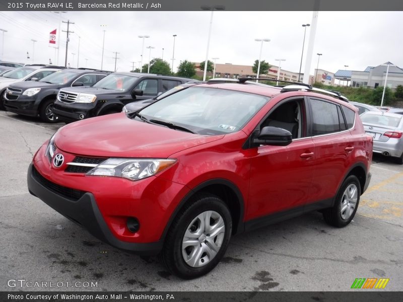 Barcelona Red Metallic / Ash 2015 Toyota RAV4 LE