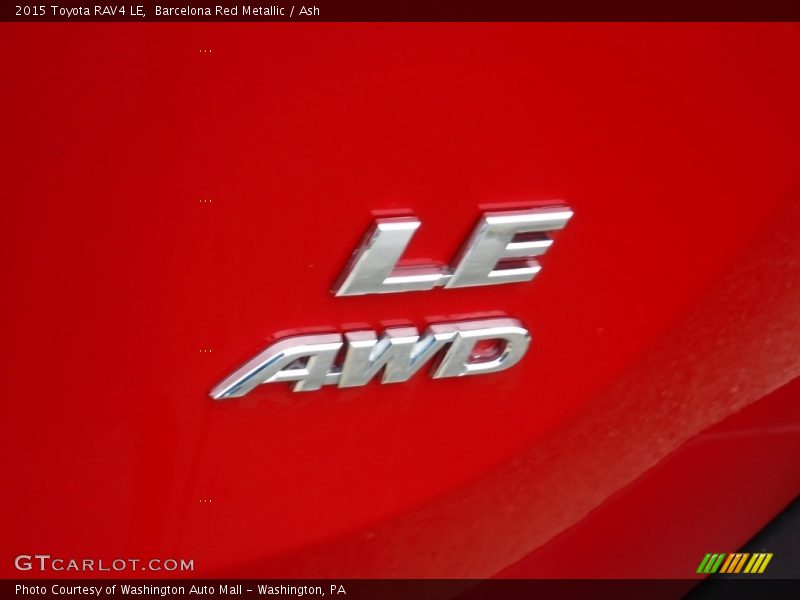 Barcelona Red Metallic / Ash 2015 Toyota RAV4 LE