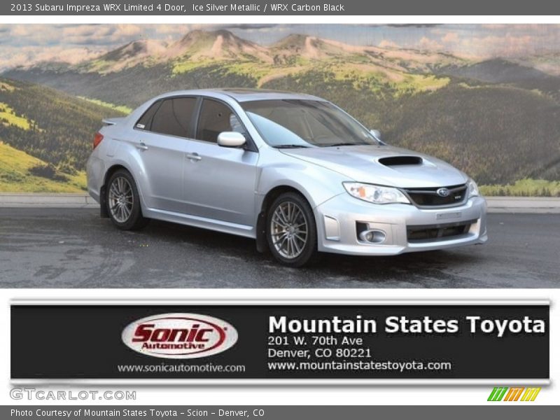 Ice Silver Metallic / WRX Carbon Black 2013 Subaru Impreza WRX Limited 4 Door