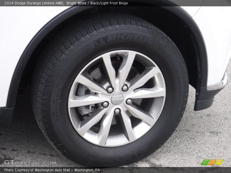 Bright White / Black/Light Frost Beige 2014 Dodge Durango Limited AWD