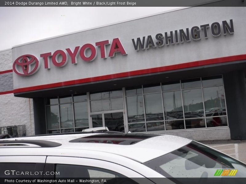 Bright White / Black/Light Frost Beige 2014 Dodge Durango Limited AWD