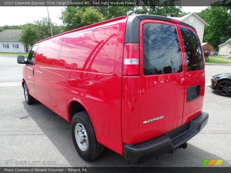 Red Hot / Medium Pewter 2017 Chevrolet Express 2500 Cargo Extended WT