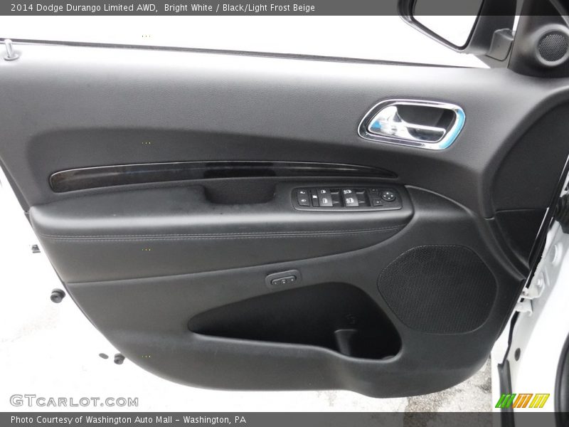 Bright White / Black/Light Frost Beige 2014 Dodge Durango Limited AWD