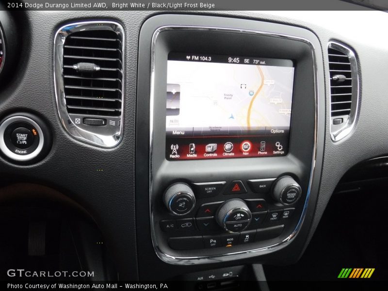 Bright White / Black/Light Frost Beige 2014 Dodge Durango Limited AWD