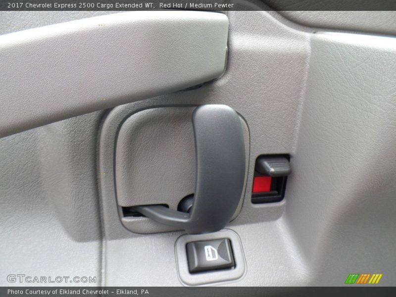 Red Hot / Medium Pewter 2017 Chevrolet Express 2500 Cargo Extended WT