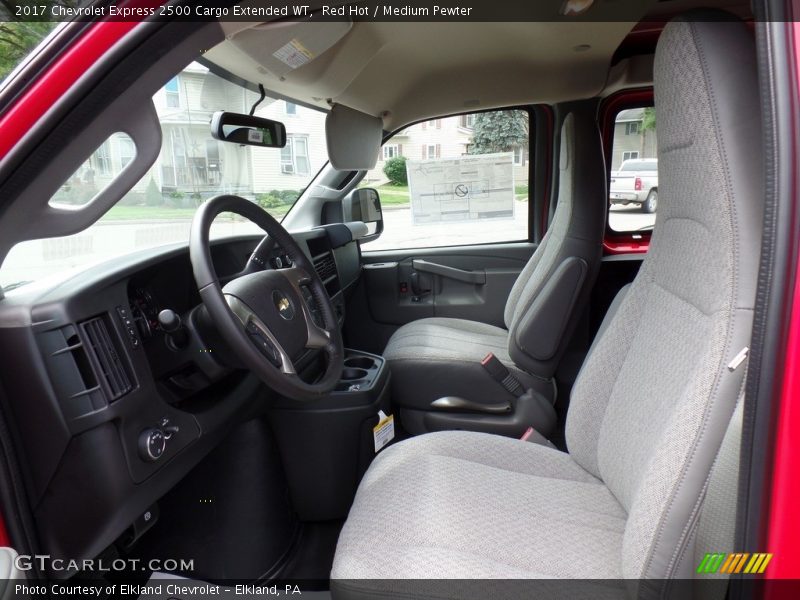Red Hot / Medium Pewter 2017 Chevrolet Express 2500 Cargo Extended WT