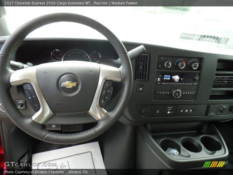 Red Hot / Medium Pewter 2017 Chevrolet Express 2500 Cargo Extended WT