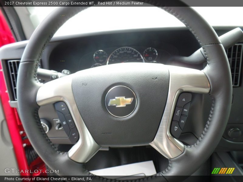 Red Hot / Medium Pewter 2017 Chevrolet Express 2500 Cargo Extended WT