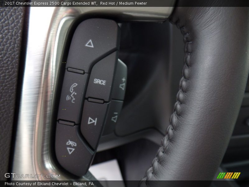 Red Hot / Medium Pewter 2017 Chevrolet Express 2500 Cargo Extended WT
