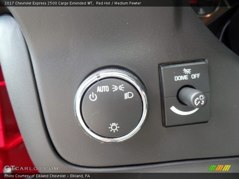 Red Hot / Medium Pewter 2017 Chevrolet Express 2500 Cargo Extended WT